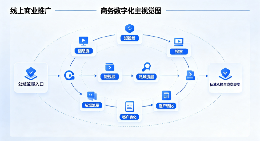 乌海线上商业推广怎么做？全域流量闭环搭建与低成本转化实战指南